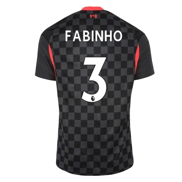 Camiseta Liverpool NO.3 Fabinho 3ª 2020-2021 Negro